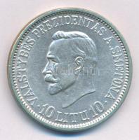 Litvánia 1938. 10L Ag "20 éves a köztársaság" T:XF
Lithuania 1938. 10 Litu Ag "20th ...