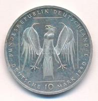 Németország 1990J 10M Ag "800 éves a Német Lovagrend" T:AU,XF patina Germany 1990J 10 Mark Ag "800th Anniversary - The Teutonic Order" C:AU,XF patina Krause KM#176
