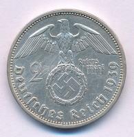 Német Harmadik Birodalom 1939A 2M Ag "Hindenburg" T:AU German Third Reich 1939A 2 Reichsmark Ag "Hindenburg" C:AU Krause KM#93