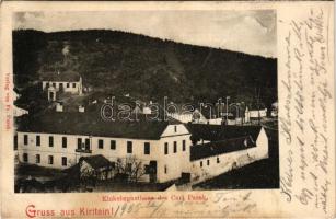 1900 Krtiny, Kiritein; Einkehrgasthaus des Carl Pasek. Verlag von Fr. Pasek / inn, restaurant (fl)