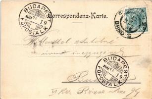 1900 Krtiny, Kiritein; Einkehrgasthaus des Carl Pasek. Verlag von Fr. Pasek / inn, restaurant (fl)