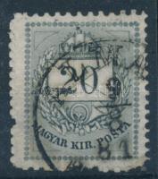 1881 20kr D fogazással (20.000)