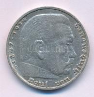 Német Harmadik Birodalom 1935D 5M Ag "Hindenburg" T:XF
German Third Reich 1935D 5 Reichsm...