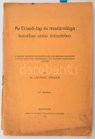 Lovassy Sándor: Az Ecsedi-láp és madárvilága fennállása utolsó évtizedeiben. Bp.,1931, MTA,(Keszthely, Mérei Nyomda), 86+2 p. + 1 (Az ecsedi láp és környéke 1896-ig, kihajtható térkép, 44x40 cm, 1:75.000) t. Kiadói papírkötés, szakadt, sérült, foltos borítóval.