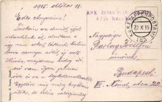 1915 Turka am Stryj, railway bridge + K.u.k. Infanterie Reg. No. 23. 4/15. Marskomp"