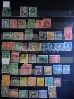 USA nagy tétel 10 db berakóban és albumban, nagy dobozban