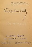 Szabolcska Mihály összes költeményeiből. (Válogatott versek könyve.) A szerző felesége, Szabolcska M...