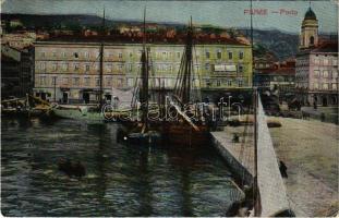 1910 Fiume, Rijeka; kikötő / Porto / port (EK)