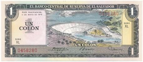 El Salvador 1978. 1C T:AU kis sarokhajlás El Salvador 1978. 1 Colon C:AU small corner crease Krause P#125