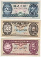 1975. 20Ft "C 548 015135" + 50Ft "D 439 019816" + 100Ft "B 119 028060" T:UNC, XF Adamo F16, F21, F33