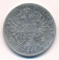 Ausztria 1877. 1Fl Ag "Ferenc József" T:VF Austria 1877. 1 Florin Ag "Franz Joseph" C:VF Krause KM#2222