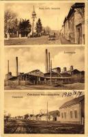 Beremend, római katolikus templom, utcarészlet, automobil. Waller Antal (EB)