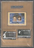 2001 A Lemezbörze Plusz magazin 50. lapszáma, hozzá felülnyomott emlékív és 2 db felülnyomott telefonkártya, bontatlan csomagolásban