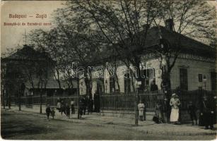 Budapest XIV. Zugló, Bosnyák út és Hajtsár út sarok, Hernhut János vendéglője, postás. Váradi Béla kiadása 258. (EK)