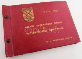 1971 Állami Gazdaságok Élővad és Vadtenyésztési Bemutatója, Tata - Remeteség Puszta. Album, benne 36...