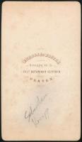 cca 1870 Sebastian Kneipp (1821-1897) német katolikus pap, természetgyógyász portréja, vizitkártya B...