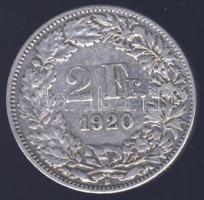 Svájc 1920 2Fr Ag T:2-/3+