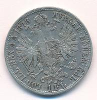 Ausztria 1878. 1Fl Ag "Ferenc József" T:XF,VF patina Austria 1878. 1 Florin Ag "Franz Joseph" C:XF,VF patina Krause KM#2222
