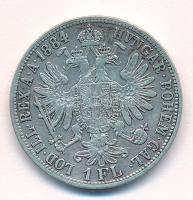 Ausztria 1884. 1Fl Ag "Ferenc József" T:VF patina Austria 1884. 1 Florin Ag "Franz Joseph" C:VF patina Krause KM#2222