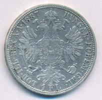Ausztria 1887. 1Fl Ag "Ferenc József" T:VF patina Austria 1887. 1 Florin Ag "Franz Joseph" C:VF patina Krause KM#2222