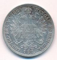 Ausztria 1888. 1Fl Ag "Ferenc József" T:XF,VF patina Austria 1888. 1 Florin Ag "Franz Joseph" C:XF,VF patina Krause KM#2222