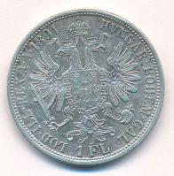 Ausztria 1891. 1Fl Ag "Ferenc József" T:XF patina Austria 1891. 1 Florin Ag "Franz Joseph" C:XF patina Krause KM#2222