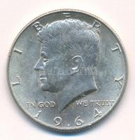 Amerikai Egyesült Államok 1964. 1/2$ Ag "Kennedy" T:AU,XF ph. USA 1964. 1/2 Dollar Ag "Kennedy" C:AU,XF edge error Krause KM#202