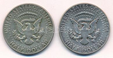 Amerikai Egyesült Államok 1967-1968. 1/2$ Ag "Kennedy" (2xklf) T:XF patina
USA 1967-1968....