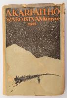 Szabó István: A kárpáti hó. Egy katona följegyzései 1915. A borító Haranghy Jenő műve. Bp., 1915, Benko Gyula, 110+1 p. Kiadói papírkötés, foltos, sérült borítóval,.