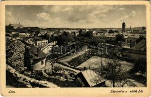 1942 Léva, Levice; látrészlet a szőlők felé, látkép / general view, vineyards (EK)