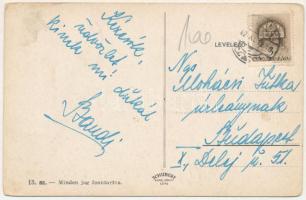 1942 Léva, Levice; látrészlet a szőlők felé, látkép / general view, vineyards (EK)