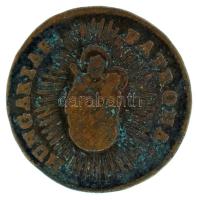 1763. Rézdénár "Mária Terézia / zárt korona" T:F, patina
Huszár: 1756, Unger III.: 1278