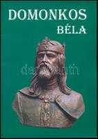 Domonkos Béla. / Béla Domonkos Sculptor. A művész, Domonkos Béla (1934-2020) szobrász által dedikált példány. Kiskunlacháza, 2001, magánkiadás, 86+(2) p. Gazdag képanyaggal illusztrálva. Magyar és angol nyelven. Kiadói papírkötés, néhány kisebb lapszéli sérüléssel. + Domonkos Galéria és Szobrászműterem prospektus