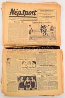 1950-1956 73 db Népsport újság, benne számos Aranycsapatról szóló és egyéb érdekes sport hírrel és képpel