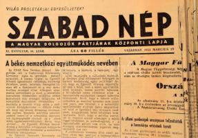 1953-56 Szabad Nép 40 db száma, jó állapotban