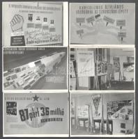 12 db szocialista propaganda plakátról készült fotólap
