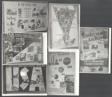 12 db szocialista propaganda plakátról készült fotólap