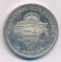 1938. 5P Ag "Szent István" T:XF, kis patina Adamo P8.1