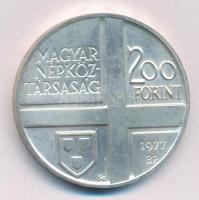 1977. 200Ft Ag "Festők II. - Rippl-Rónai" T:AU (eredetileg BU) Adamo EM54