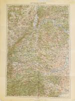 cca 1910 Kolozsvár (Klausenburg) és környéke katonai térkép 1:200 000