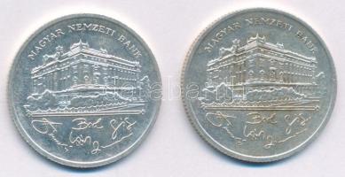 1992. 200Ft Ag "MNB" (2x) T:AU,XF, pici patina
Adamo F13