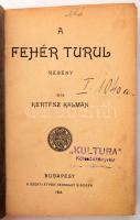 Kertész Kálmán: A fehér Turul. Regény. Bp., 1913., Szent István-Társulat, 139 p. Papírkötés, foltos borítóval, sérült gerinccel, a gerincen címkével.