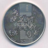 Kiss György (1943-) 1990. "MÉE - Száz éve született Ferenczy Noémi" kétoldalas, jelzett Ag emlékérem (36,29g/0.835/42,5mm) T:AU