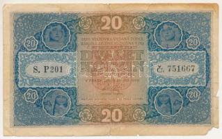 Csehszlovákia 1919. 20K "P201 751667" T:VG Czechoslovakia 1919. 20 Korun "P201 751167" C:VG Krause 9.
