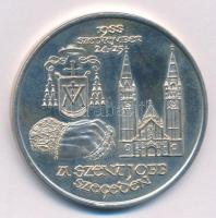 Fritz Mihály (1947- ) 1988. "A Szent Jobb Szegeden" kétoldalas, peremen jelzett Ag emlékérem (35,73g/0.835/42,5mm) T:AU Adamo SG22