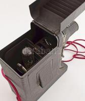 Diafantax vetítőgép Omar Anastigmat objektívvel, Tungsram égőkkel, eredeti kofferében, 24x30 cm