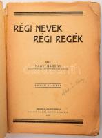 Nagy Márton: Régi nevek, régi regék. A borító Morvay András munkája. Oradea/Nagyvárad, 1927, Szent L...