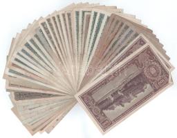 Vegyes 47db-os pengő és korona bankjegy tétel T:F,VG közte néhány jobb állapotú és szép papír