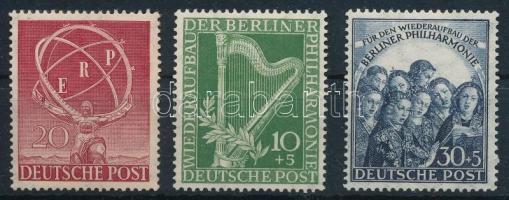Németország - Berlin 1950 Teljes évfolyam Mi 71-73 (Mi EUR 240.-)