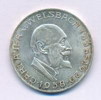 Ausztria 1958. 25Sch Ag "Carl Auer von Welsbach" T:AU patina Austria 1958. 25 Schilling Ag "Carl Auer von Welsbach" C:AU patina Krause KM#2884